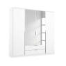 Trento 03R9 4 Door 2 Mirror 2 Drawer Wardrobe W181cm Alpine White
