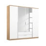 Trento 03R9 4 Door 2 Mirror 2 Drawer Wardrobe W181cm AWSO