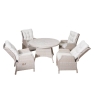 Valencia Rattan 120cm Round Reclining Dining Set