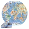 BOPSTER WORLD MAP ILLUSTRATED 1000PCS