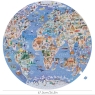 WM001 BOPSTER WORLD MAP ILLUSTRATED 1000PCS