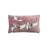 Orient Cranes 30cm x 50cm Cushion Blush