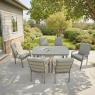 Antibes Champagne 6 Seat Dining Set 