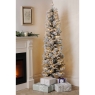 Laura Ashley Slim Frosted Lit Tree
