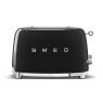 smeg 2 slice toaster black