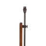 Laura Ashley Burdale Adj Floor Lamp Dark wood & Industrial Brass Base Only