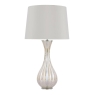 Laura Ashley Nevern Table Lamp Champagne Glass & Polished Chrome with Shade
