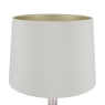 Laura Ashley Nevern Table Lamp Champagne Glass & Polished Chrome with Shade