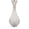 Laura Ashley Nevern Table Lamp Champagne Glass & Polished Chrome with Shade