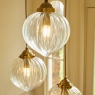 Laura Ashley Whitham 3 Light Cluster Pendant Antique Brass