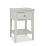 Alaska Cotton 1 Drawer Bedside Table