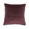 Luxe 56cm Velvet Piped Cushion Aubergine