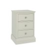 Alaska Cotton 3 Drawer Bedside Chest