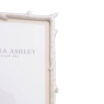 Laura Ashley Harrison Photo Frame Polished Silver & Linen 4x6"