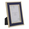 Laura Ashley Harrison Brass & Dark Blue Photo Frame 4x6"