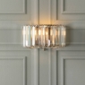 Laura Ashley Fernhurst Wall Light Crystal & Antique Brass