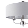 Laura Ashley Sorrento 3 Arm Semi Flush Polished Nickel With Silver Shade