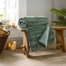 Ashridge Faux Fur 130cm x 170cm Throw Green