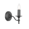 Laura Ashley Ludchurch Wall Light Industrial Black