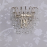 Laura Ashley Willow Wall Light Satin Champagne & Crystal