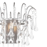 Laura Ashley WIllow Wall Light Satin Pewter & Crystal