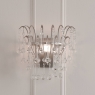 Laura Ashley WIllow Wall Light Satin Pewter & Crystal