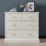 Alaska white 2+2 drawer chest