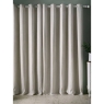 Cornish Chenille Stripe Eyelet Headed Curtains Lined Natural
