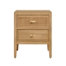 Lyon 2 Drawer Bedside Front