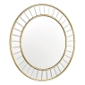 Laura Ashley Clemence Small Round Gold Leaf Mirror 50cm