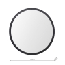 Laura Ashley Harrington Round Mirror Black
