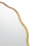 Laura Ashley Medora Gold Waved Edge Oval Mirror