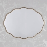 Laura Ashley Medora Gold Waved Edge Oval Mirror