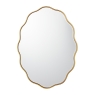 Laura Ashley Medora Gold Waved Edge Oval Mirror