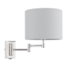 Laura Ashley Marlowe Wall Light POlished Nickel With Shade