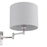 Laura Ashley Marlowe Wall Light POlished Nickel With Shade