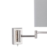 Laura Ashley Marlowe Wall Light POlished Nickel With Shade