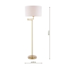 Laura Ashley Marlowe Floor Lamp Antique Brass