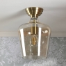 Laura Ashley Ockley Semi Flush Antique Brass