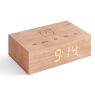 Gingko Flip Click Alarm Clock Cherry