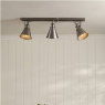 Laura Ashley Rufus 3 Light Bar Spotlight Industrial Nickel