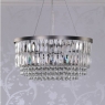 Laura Ashley Rhosil Grande 4 Light Pendant Crystal & Aged Pewter