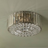 Laura Ashley Fernhurst 3 Light Semi Flush Antique Brass 