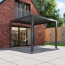 Helios 3m Square Aluminium Pergola - Slate Grey