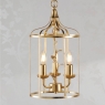 Laura Ashley Halton 3 Light Pendant Distressed Gold Leaf