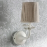 Laura Ashley Eleni Wall Light Matt White With Shade