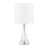 Laura Ashley Blake Rechargeable Table Lamp Polished Chrome & Crystal With Shade 