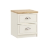 Maple 2 Drawer Bedside