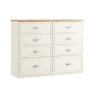 Maple 8 Drawer Twin Chest
