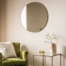GD BOYTON ROUND MIRROR CHAMPAGNE 80CM